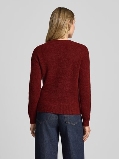 MSCH Copenhagen Gebreide pullover met wol, model 'Festina' Donkerrood - 5