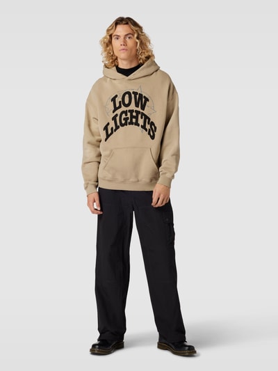 Low Lights Studios Hoodie mit Label-Patch Beige 1