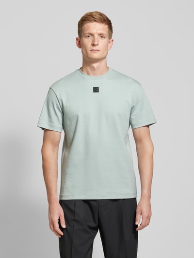 HUGO T-Shirt mit Label-Patch Modell 'Dalile' Mint 4