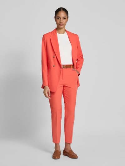 s.Oliver BLACK LABEL Długi żakiet o kroju slim fit z zapięciem na dwa guziki Koralowy 1