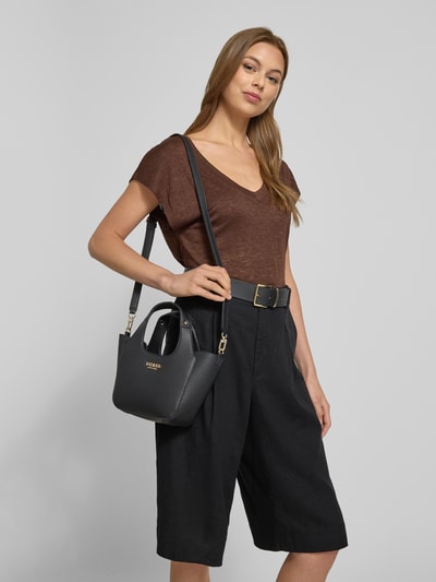 Guess 2-in-1-Handtasche mit Label-Applikation Modell 'CALISTA' Black 1