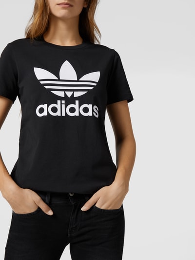 adidas Originals T-Shirt mit Label-Detail Black 3