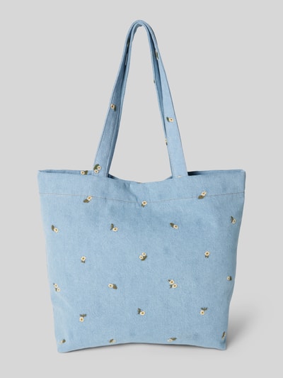 WOUF Tote bag in denimlook, model 'Ines' Jeansblauw - 4