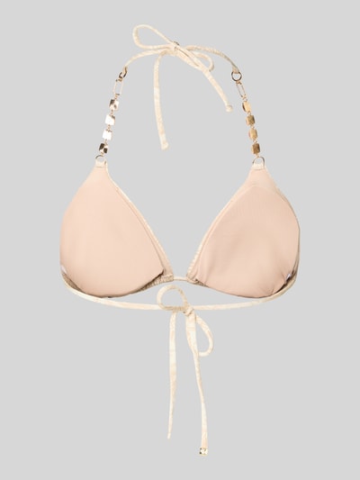 GUESS Bikinitop met siersteentjes model 'Marina' Beige - 3