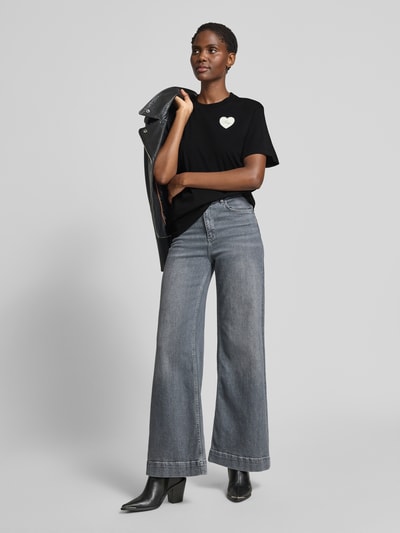 HUGO Regular fit T-shirt van puur katoen, model 'VINTAGE TEE' Zwart - 1