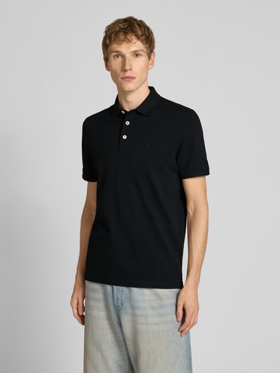 Jack & Jones Regular fit poloshirt met labelstitching, model 'PAULOS' Zwart - 4