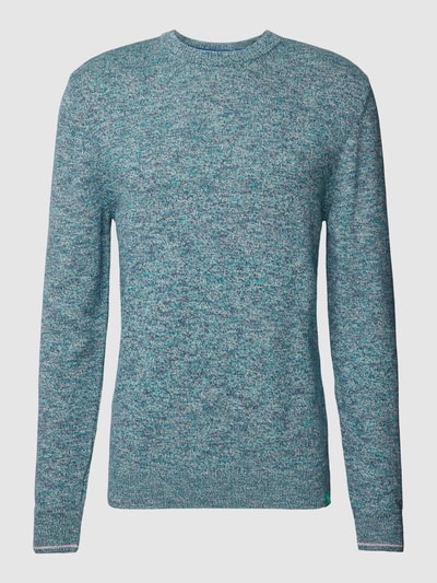 Scotch & Soda Sweter z dzianiny z efektem melanżu Zielony 2