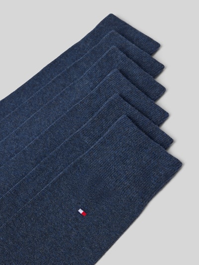 Produktfoto, Socken aus Baumwoll-Mix im 6er-Pack von Tommy Hilfiger, dunkelblau, feine Textur, Herren Socken von Tommy Hilfiger