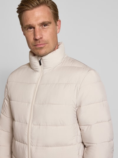 Tom Tailor Denim Regular Fit Steppjacke mit Stehkragen Beige 3
