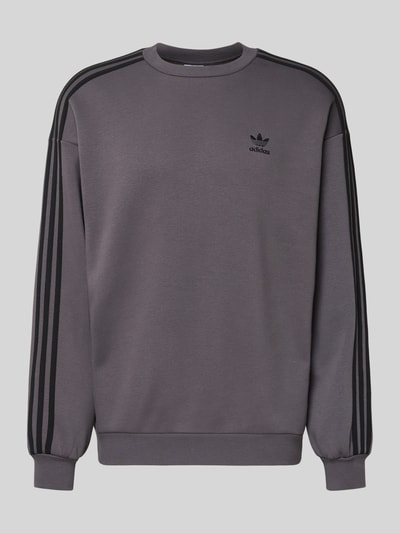 adidas Originals Oversized Sweatshirt mit Logo-Stitching Modell 'Crew' Anthrazit 2