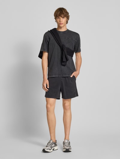 CHAMPION Korte regular fit broek met labelstitching  - 1