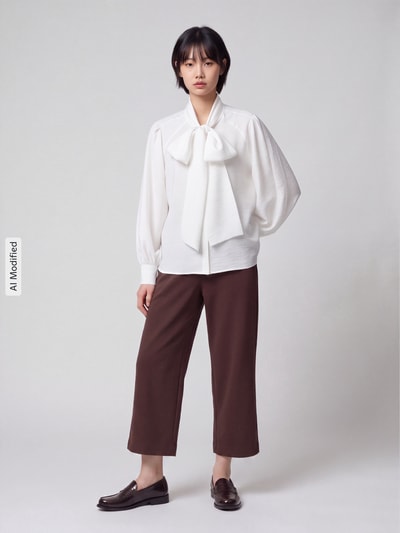 Tom Tailor Loose Fit Sweatpants mit Viskose-Anteil Schoko 1