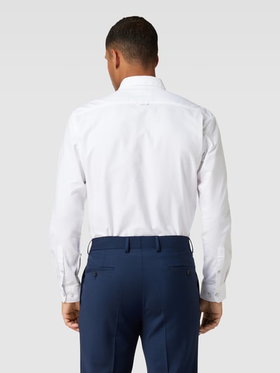 Jake*s Slim Fit Casual Fit Business-Hemd mit Kentkragen Weiss 5