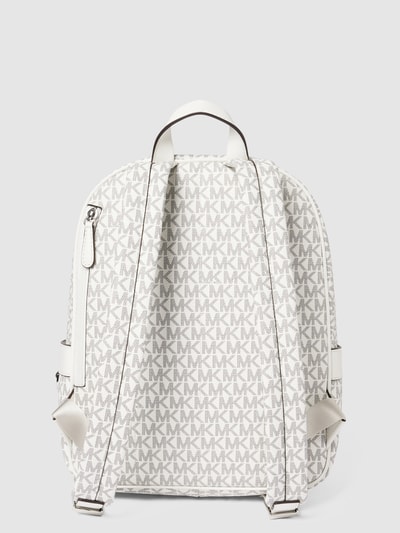 MICHAEL Michael Kors Rucksack mit Allover-Logo Modell 'ELLIOT' Weiss 4