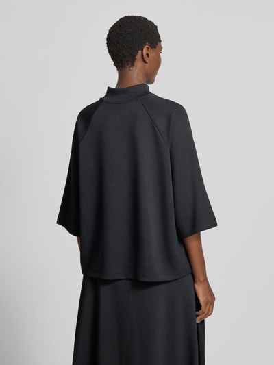 Soyaconcept Sweatshirt mit Stehkragen und 1/2-Arm Modell 'BANU' Black 5