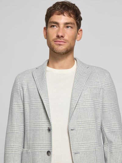 BOSS Slim fit colbert van Italiaanse jersey, model 'HANRY' Lichtgrijs - 3