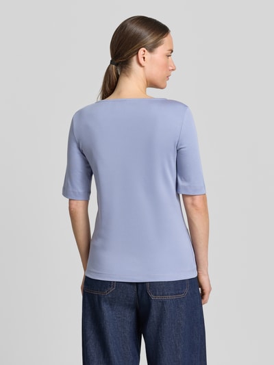 Christian Berg Woman T-Shirt mit U-Boot-Ausschnitt Jeansblau 5