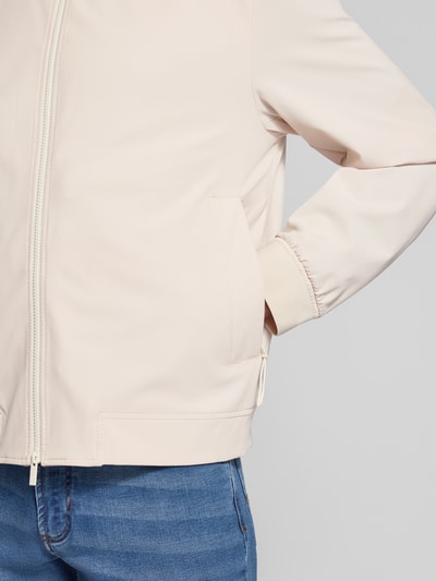 BOSS Regular fit blouson met fijne structuur, model 'HANRY' Offwhite - 3
