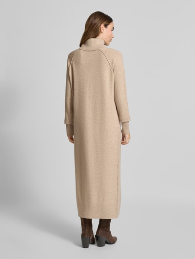 ICHI Midikleid mit gerippten Abschlüssen Modell 'DASILA' Beige 5