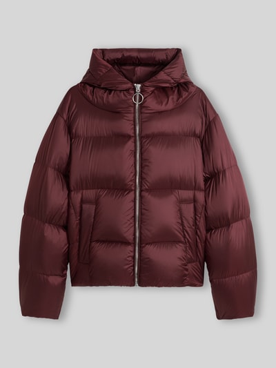 HUGO Relaxed Fit Daunenjacke mit Kapuzenkragen Modell 'Francesca-2' Bordeaux 2
