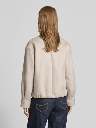 s.Oliver RED LABEL Comfort Fit Wolljacke mit Reißverschluss Beige 5