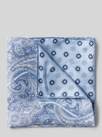 Verugia Zijden pochet met paisleymotief Bleu - 1