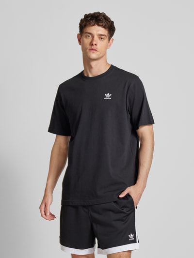 adidas Originals T-Shirt mit Label-Stitching Black 4