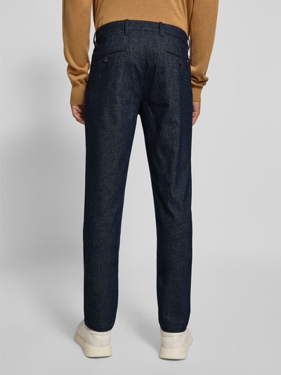 Tommy Hilfiger Slim fit stoffen broek van katoenmix, model 'BLEECKER' Marineblauw - 5