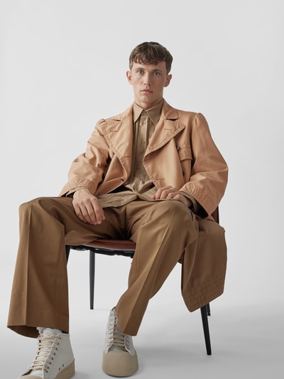 Maison Margiela Trenchcoat mit Reverskragen Beige 6