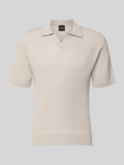 BOSS Orange Regular Fit Poloshirt aus reiner Baumwolle Modell 'ARAVOLO' Sand 2