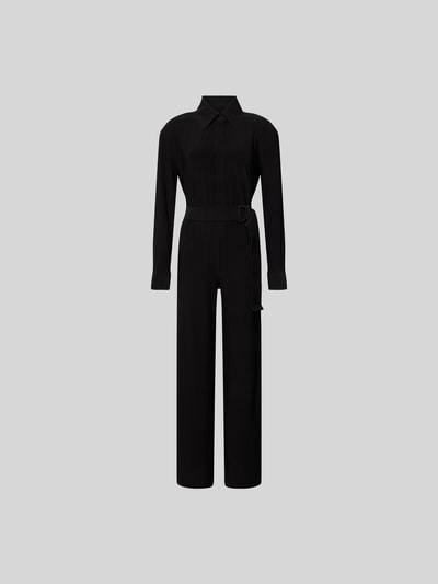 Norma Kamali Jumpsuit mit verdeckter Knopfleiste Black 2