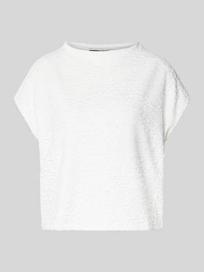 someday. T-Shirt in Strick-Optik Modell 'Kennie' Offwhite 2