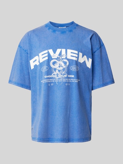 REVIEW T-Shirt mit Label-Print Royal 2