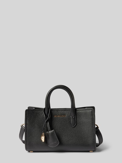 MICHAEL Michael Kors Lederhandtasche mit Label-Anhänger Modell 'SCARLETT' Black 2