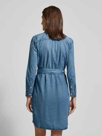 Lauren Ralph Lauren Knielanges Jeanskleid mit Bindegürtel Modell 'JAMEIKA' Jeansblau 5