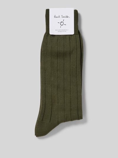 PAUL SMITH Socken mit geripptem Abschluss Dunkelgruen 3