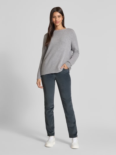 Raphaela By Brax Flared Fit Cordhose mit Viskose-Anteil Modell 'PAMINA' Anthrazit 1