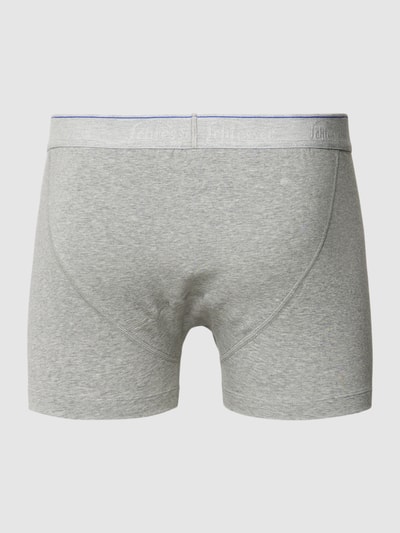 Schiesser Boxershort met elastische band met logo, model 'Ludwig' Middengrijs gemêleerd - 3