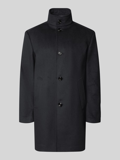 JOOP! COLLECTION Lange jas met hoge opstaande kraag model 'MARAN' Zwart - 2