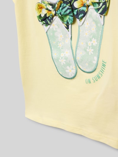 Name It T-Shirt mit Label-Detail Modell 'FIWI' Hellgelb 2