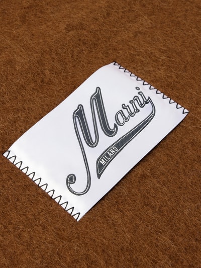 Marni Schal mit Label-Detail Camel 3