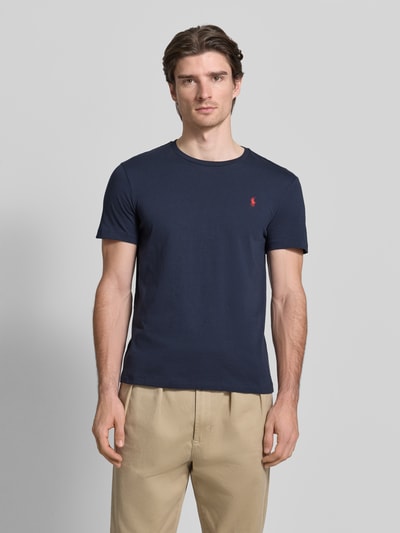 Polo Ralph Lauren Custom slim fit T-shirt met geborduurd logo Marineblauw - 4