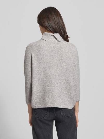 Someday Oversized pullover in gebreide look, model 'Tiola' Middengrijs gemêleerd - 5