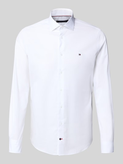 Tommy Hilfiger Tailored Slim Fit Businesshemd aus Baumwoll-Mix Weiss 2