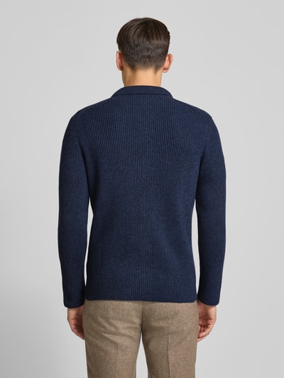 GRAN SASSO Strickjacke aus Schurwoll-Mix mit Kaschmir-Anteil Marine 5