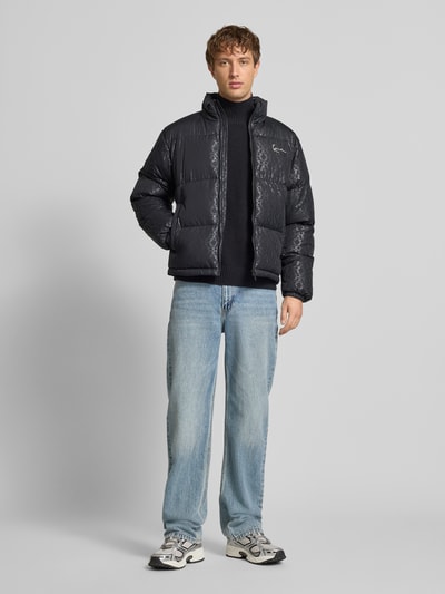 KARL KANI Regular Fit Steppjacke mit Allover-Logo-Print Modell 'Signature' Black 1