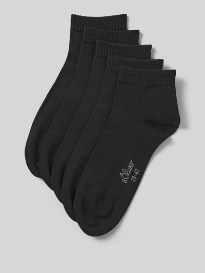 s.Oliver RED LABEL Socken aus Baumwoll-Mix im 5er-Pack Black 1