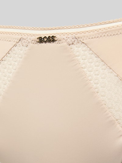 BOSS Panty mit Spitzen-Einsatz Beige 2