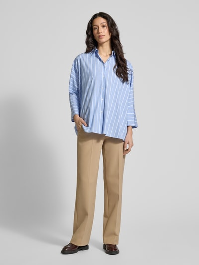 Weekend Max Mara Relaxed fit overhemdblouse met 3/4-mouwen, model 'HUDSON' Lichtblauw - 1