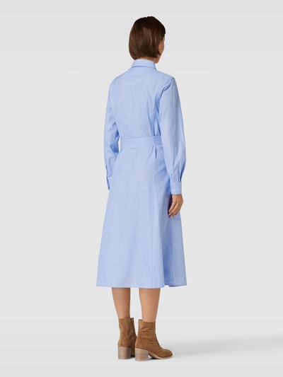 Polo Ralph Lauren Hemdblusenkleid mit Umlegekragen Modell 'ASHTN' Blau 5